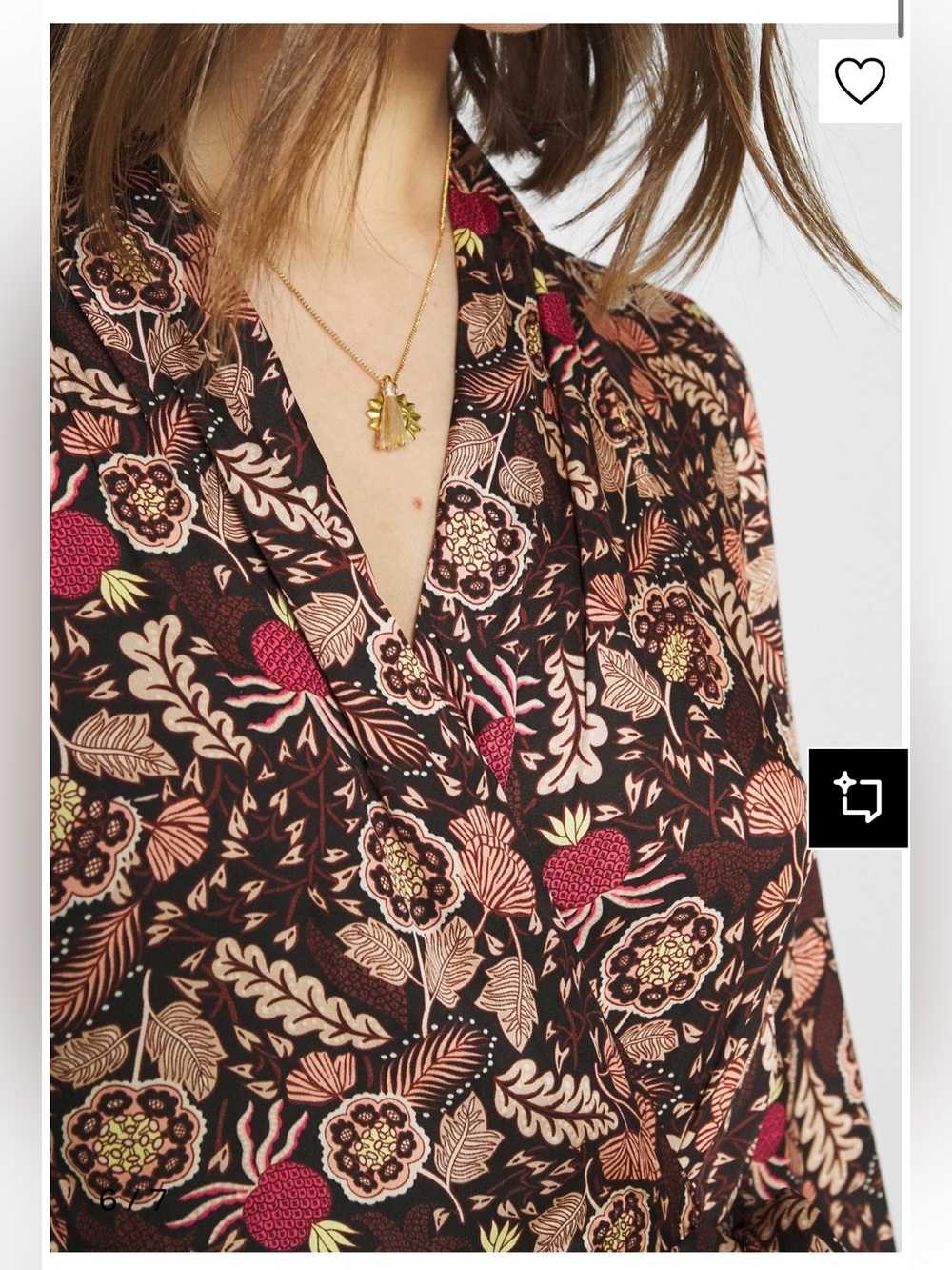 Scotch & Soda Brown Floral Pineapple Midi Maxi Wrap Dress Xs